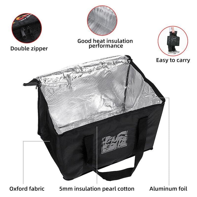 16/28/50L Insulated Food Delivery Bag Pizza Takeaway Thermal Bag Storage,
