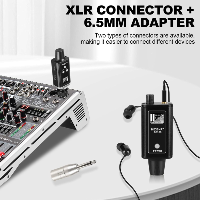 Wireless In Ear Monitor System, Professional UHF Metal Wireless IEM