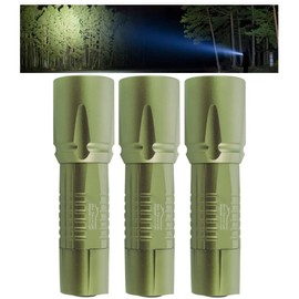 DIY TECH UK - Super Bright LED Torch - 300m Range - 3-PACK - Next Generation LED Technology - 5 Functions - Tough - Mini 12cm Pocket Torch - Anti-Slip - Aerospace Grade Aluminium Body - Gun Metal Grey
