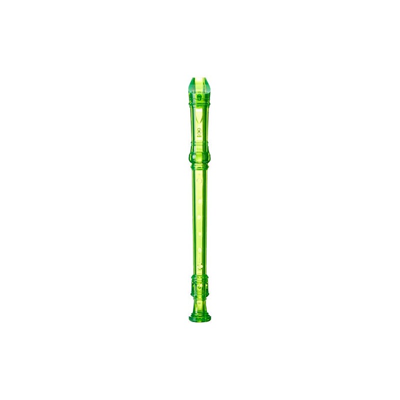 Yamaha YRS 20BG Sweet Soprano Recorder, Clear, Green