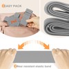 ZINZ Pack of 2 Elastic Luggage Straps and Suitcase Bungee,