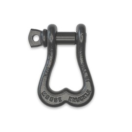 Moose Knuckle Offroad XL 3/4" Shackles | 10,000 lbs Capacity - High-Strength Carbon Steel 7/8" Pin Recovery Gear | Powder Coated Shackle Towing Accessories - Gun Gray