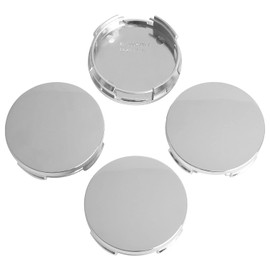 KitsPro 2.5Inch 63MM Wheel Center Caps for Toyota Corolla Camry Highlander RAV4 Rim Hub Caps, Pack of 4 (Chrome, Outer 63MM, Inner 61MM)