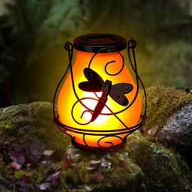 Faroles solares, colgantes al aire última intervensión, luz solar de metal clásico, luz de paisaje con velas LED parpadeantes sin llama, luces de queroseno para decoración festiva de sendero de jardín