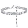Cuban Link Ankle Bracelets for Women Waterproof Anklet Birthstone Anklet