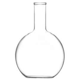 StonyLab Glass 2000ml Long Neck Flat Bottom Flask, Borosilicate Glass Heavy Wall Flat Bottom Boiling Flask with Long Neck - 2000ml (2L)