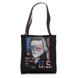 Thomas Jefferson Founding Father - USA Flag 4th July Tote Bag