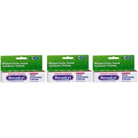 Original Benadryl Original Strength Itch Stopping Cream 1oz(3 Pack)