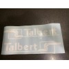 Talbert Trailers Replacement Stickers 24” (Set Of 2) White Decal