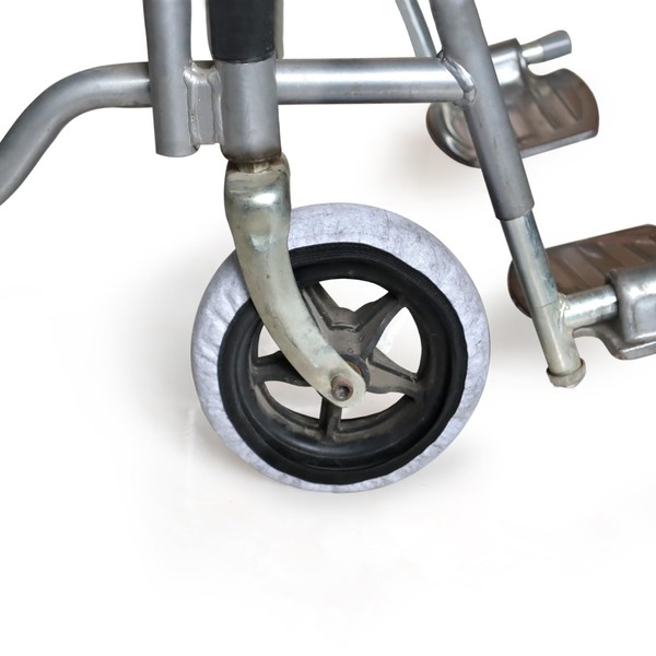 pinklilycare Fundas de calcetines para silla de ruedas para ruedas de 6 pulgadas para proteger suelos, alfombras, cubiertas de neumáticos para silla de ruedas