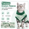 DENTRUN Sleeveless Cat Vest with Dinosaur Print, Breathable Ultra-Soft Dralon