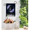 Breeze Decor Welcome E Initial Garden House Flag Kit Monogram