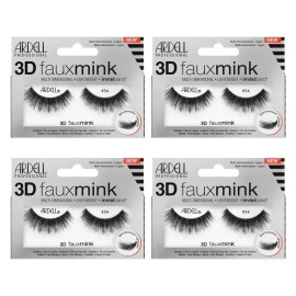 Ardell 3D Faux Mink Lashes 854 Pack of 4 Dramatic Volume and Elegance