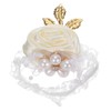 M METERXITY 1-Pack Wrist Corsage Bracelet, Artificial Flower Wristlet for