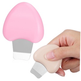 Ipetboom Gentle Facial Exfoliation Tool Metal Spatula for Blackheads Removal Portable Device for Deep Cleansing
