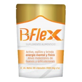 Suplemento Complejo B Ultradvance B-FLEX 500 mg Cápsulas Veganas Sin Gluten                                                                           
