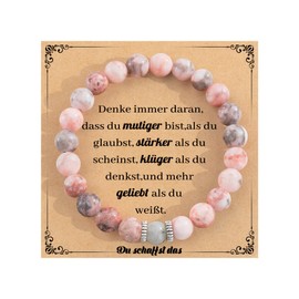 TERRISHE Women's Idea Original Gift Women's Natural Stone Bracelet Gifts for Women for Daughters, Girlfriend, Girls, Mother Sister, Gift for Graduation Birthday Christmas Friendship Bracelet