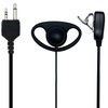Walkie Talkie Earpiece with Mic PTT 2 Pin D Shape
