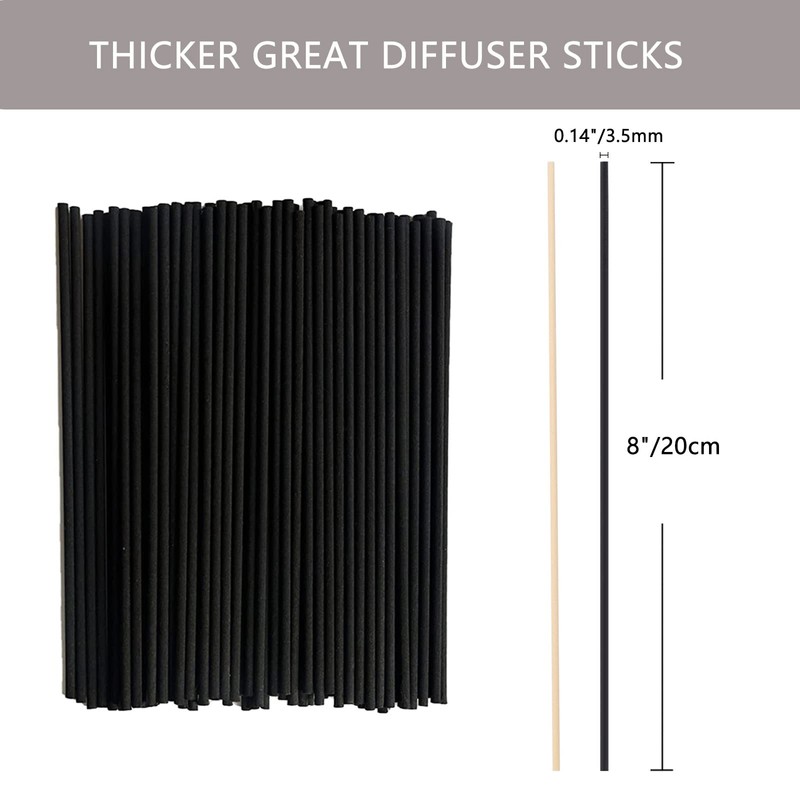 HOSSIAN Reed Diffuser Sticks - Reed diffusers-Reed Sticks -Diffuser Glass