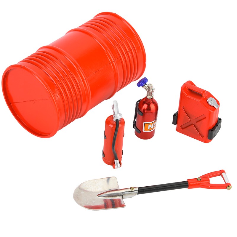 Fire Extinguisher Oil Drum Shovel Nitrogen Bottle Fit for SCX10