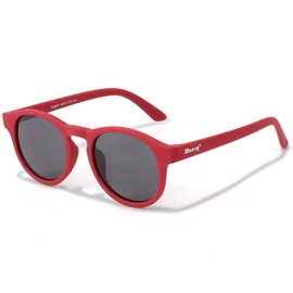 Maesy Novi Children's Sunglasses for 6-12 Years - UV400 Polarised Protection - Flexible and Flexible Frame - Safe and Comfortable Sunglasses Children, Rood