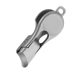 Gatuida Mini Portable Stainless Steel Nail Clippers with Wide Jaw Splash Resistant Design Slanted Precision Manicure and Toenail Trimmer for Home Travel Office Use