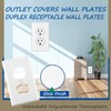 Outlet Covers Wall Plates -Duplex Outlet Covers, 1-Gang Standard Size