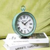 NIKKY HOME Antique Table Clock Silent Non-Ticking, Shelf Desk Top