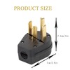 Nema 14-30P Plug 125/250 Volt Plug with 3 Pole 4