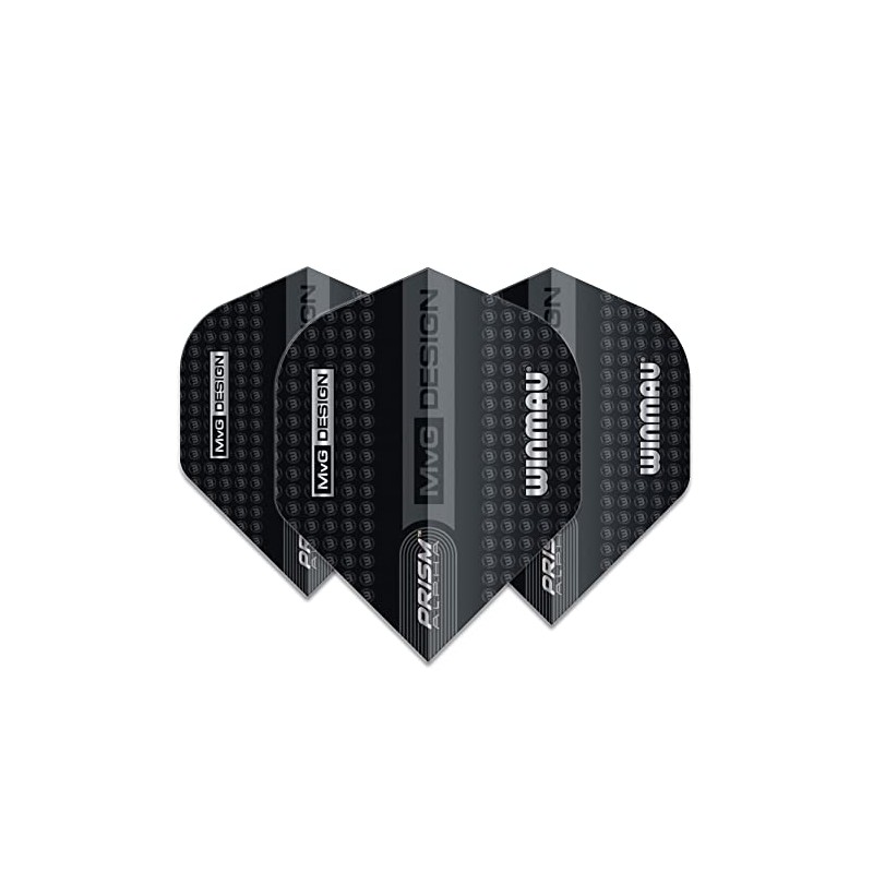 WINMAU Prism Alpha Michael Van Gerwen MvG Logo Black and