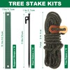 WOPPLXY 30 Pcs Tree Stakes and Supports, Heavy Duty Tree