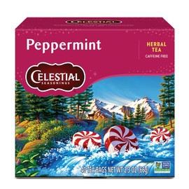 Celestial Seasonings Herbal Tea, Peppermint, 40 Count (Pack of 6)