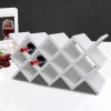 Free-Standing Wine Rack Countertop Storage Shelf Glass Wine Bottle Organizer