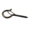 Zerniple Q Shaped Hanger Hooks Bronze Screw Hooks with Safety