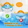 Baby Bath Toys,Light Up Crab Bubble Machine Blower with LED