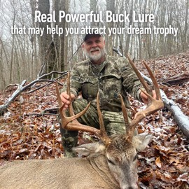 Outdoor Hunting Lab Buck Challenge Deer Urine | 4 oz. | 2 Bottles | Buck Attractant for Whitetail Deer | Drag N’ Drip Included | Deer Scents & Attractants