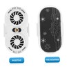 SHOWERORO Smartphone Cooling Fan with Dual Quiet Fans LED Light