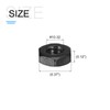METALLIXITY Hex Nuts (#10-32) 20Pcs, Carbon Steel Fine Thread Black
