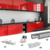 SLID'UP 100 Sliding Door Fitting 100 cm 2 Doors 9
