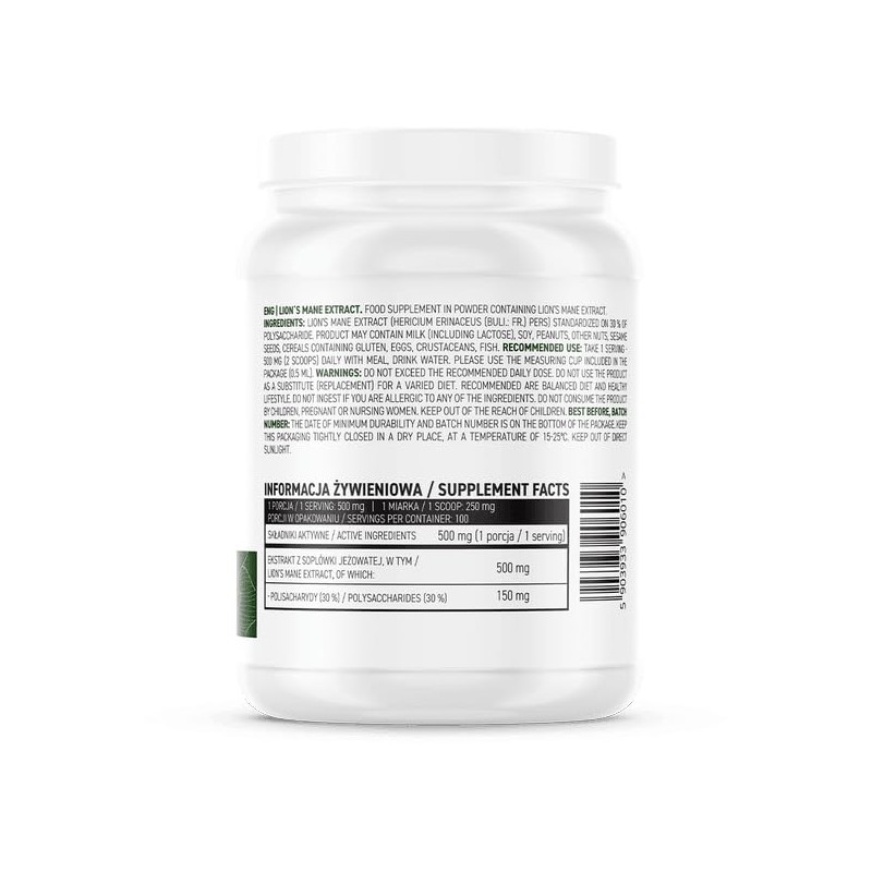 Lion's Mane Extract - Vegan - 50g - OstroVit