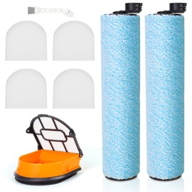 YUEYEE WD161 Replacement HEPA Filter and Brush Roller Set for Shark HydroVac MessMaster AW261, WD160, WD161, WD260, WD261, WD265 Corded 3-in-1 Vacuum, 2 Brush Roller, 4 Foam Filter, 1 Outer-Filter