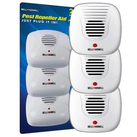 Bell+Howell Bell + Howell Ultrasonic Pest Repeller Home Kit (Pack of 3), Ultrasonic Pest