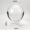 3 inch(80mm) Clear Crystal Ball Globe with Clear Crystal Stand