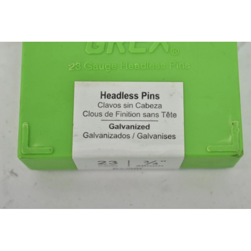 Grex 23 Gauge Headless Pins Galvanized 3/4" 20mm P6/20L 10000