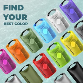 Nordlight Dry Bag and Waterproof Bag - (20L, Orange) Waterproof Packing Bag with Roll Top Closure and Shoulder Strap | Swimming, Beach, Canoeing, Stand Up Paddling, Diving