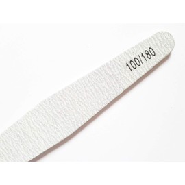 8X Nail Files Zebra Shape Diamond Chose GRIT Double Sided Emery Board (GRIT 100/180)