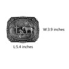 Moranse Religion Cross Cowboy And Horse Design Belt Buckles (Square
