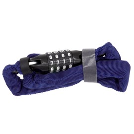 kuhaku 30367 Mitsukan (Mikan) Dial Type Bicycle Chain Lock, 4 Digit Freely Setting, Thickness 0.2 inches (4 mm) x Length 23.6 inches (60 cm), Navy