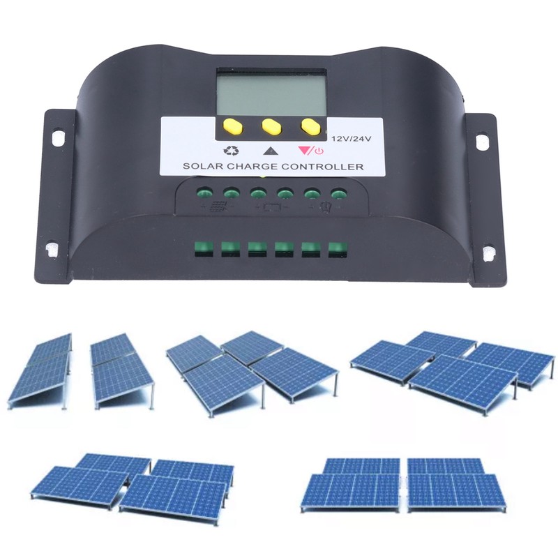 Intelligent Solar Charge Controller with Adjustable Timer Control Modes LCD