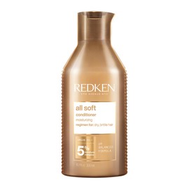 REDKEN - Acondicionador All Soft |Acondicionador hidratante para cabello seco y quebradizo | Proporciona hidratación, manejabilidad y suavidad intensa | Formulado con Aceite de Argán | 300ml